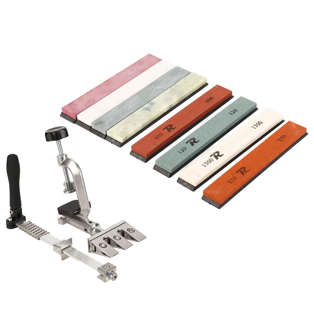 Набор для заточки ножей, прочный профессиональный точильный камень, система заточки с фиксированным углом для кухни