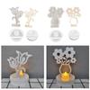 Flower Shaped Candlestick Silicone Mold Candle Base Mould Decorative Candle Holder Mold Ornament Home Decorations Mould