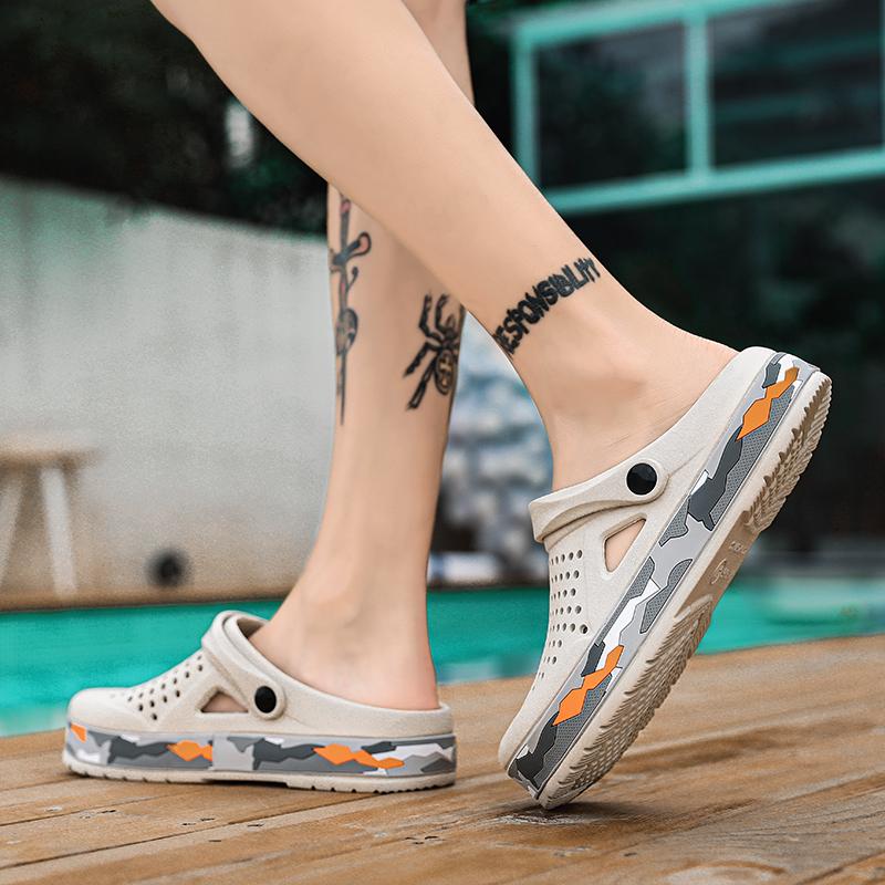 Брендовые сабо, мужские сандалии, повседневная обувь, легкие сандалии из ЭВА, красочная обувь унисекс для лета, пляжа, Zapatos Hombre