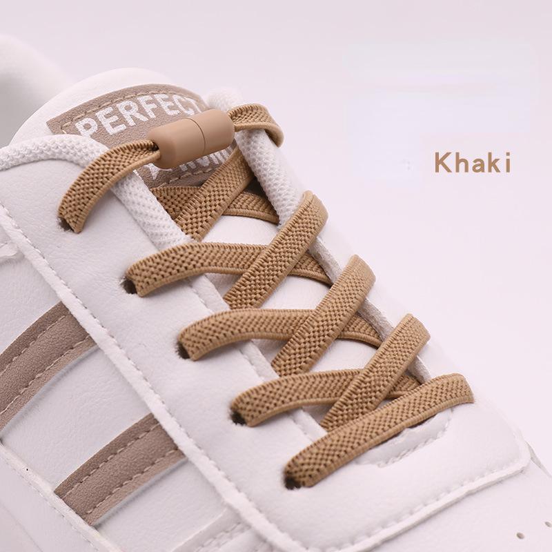 Elastic Laces Sneakers Colorful Options No Tie Shoelace for Sports Round Shoelaces Without Ties Kids Adult Shoes Accessories