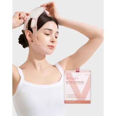 Подтягивающая повязка Yaksonmyeongga PRO 1 коробка Программа Гольджи Эластичность Двойной подбородок V-образная повязка