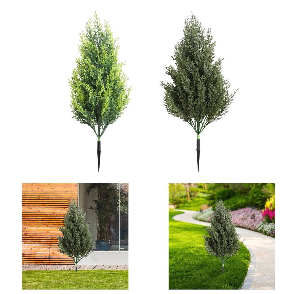 Garden Artificial Plant Stake Reusable Landscape Artificial Plant with Ground Spike for Farmhouse Balcony Lawn Porch Pathway