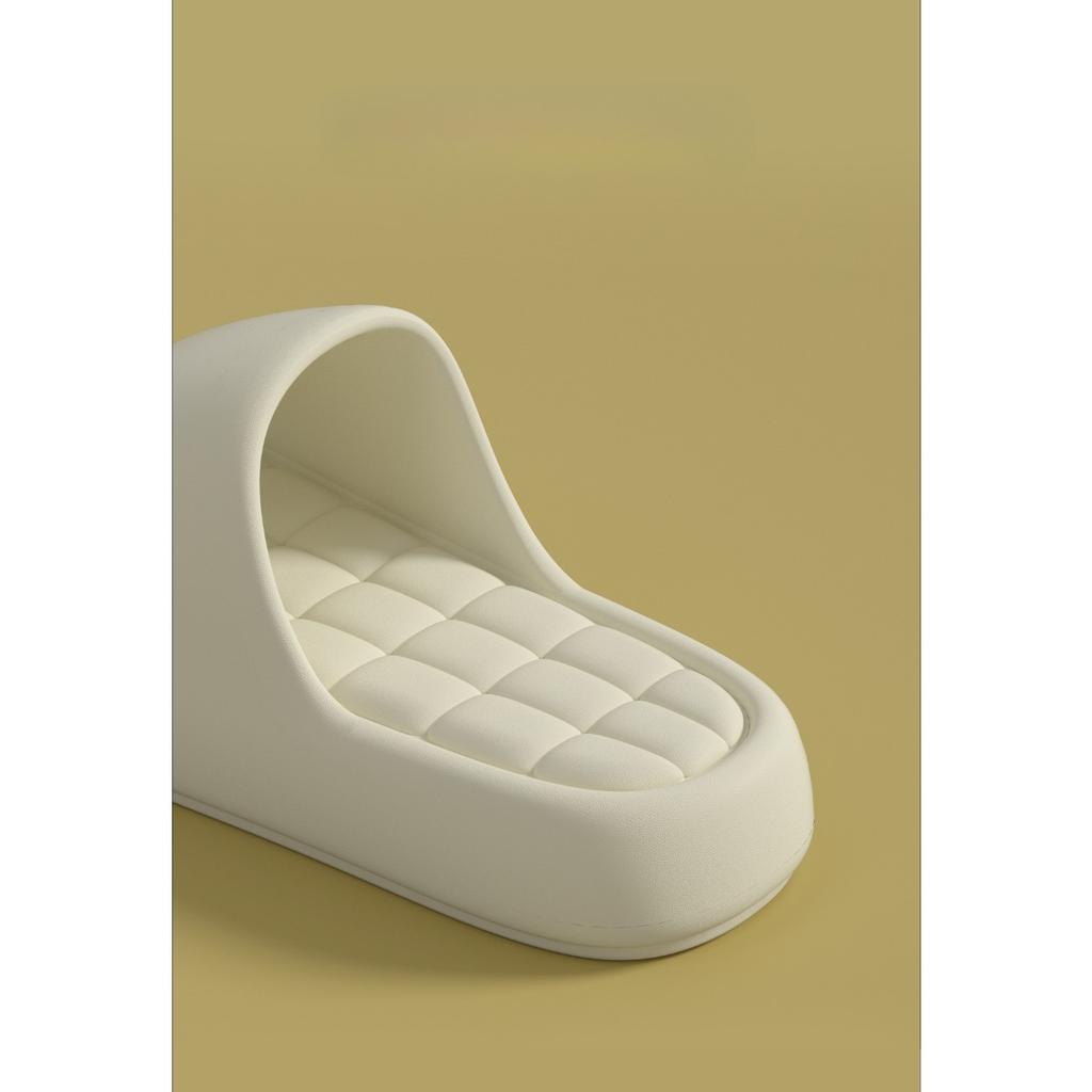 Простые классные тапочки из ЭВА для летних женщин дома, с толстой подошвой и ощущением наступания на фекалии, подходят для домашнего использования, мягкие подошвы, ванная комната