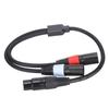 JORINDO 5-контактный XLR гнездо на двойной 3-контактный XLR штекер кабель Y-разветвитель или переходной кабель 0,5 м