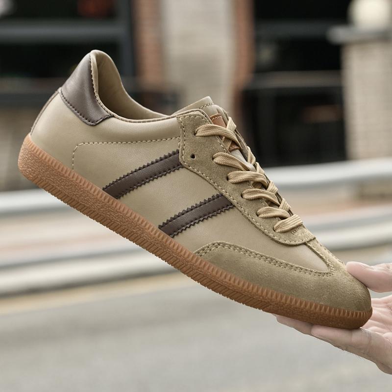 New Genuine Leather Men'S Casual Shoes Trainer Race Male Sneakers Fashion Sporrtd Walking Shoes Outdoor Tenis Masculino