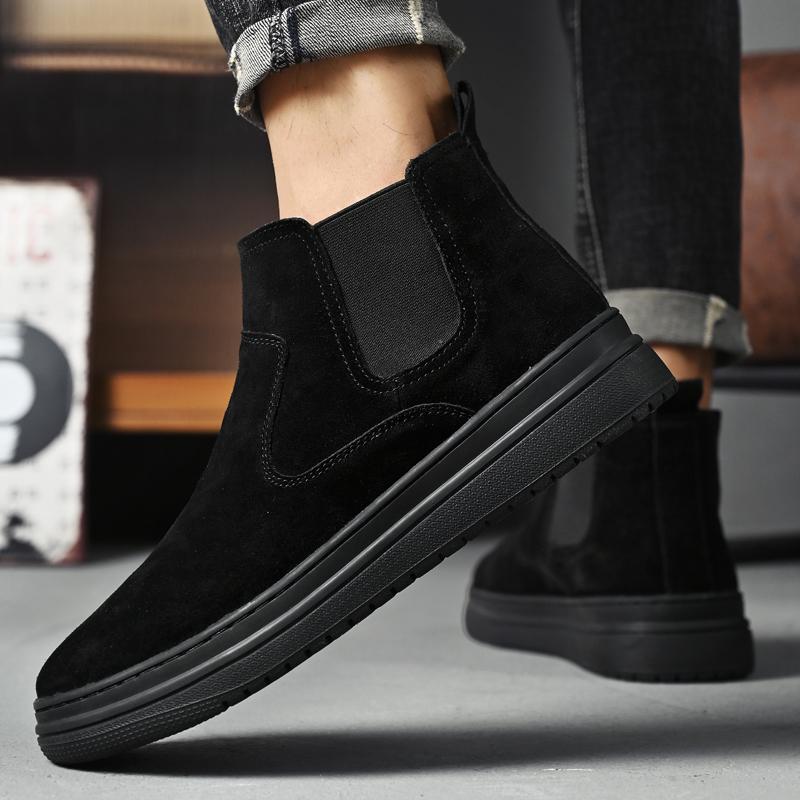 Модные мужские ботинки из натуральной кожи Минималистичные и модные стили дизайна Для повседневного офиса, отдыха на природе, прогулок Классические мужские туфли в стиле ретро