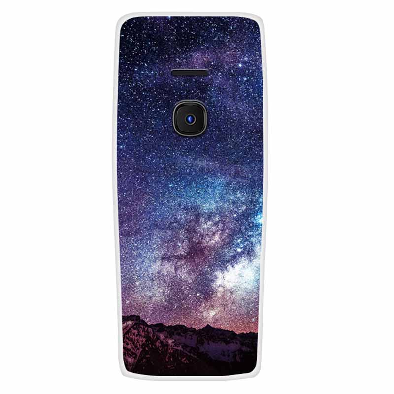 For Nokia 8210 4G Case Soft Silicone Space Landscape Covers for Nokia 6300 4G Cases Colorful Bumpers Cat Phone Protective Bags