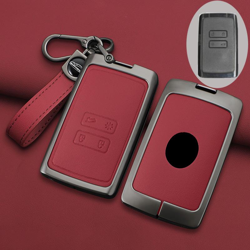 Для Renault Captur Koleos Kadjar Zoe Arkana Espace Clio Megane Grand Scenic Sandero Dacia Duster Card цинковый сплав автомобильный ключ чехол