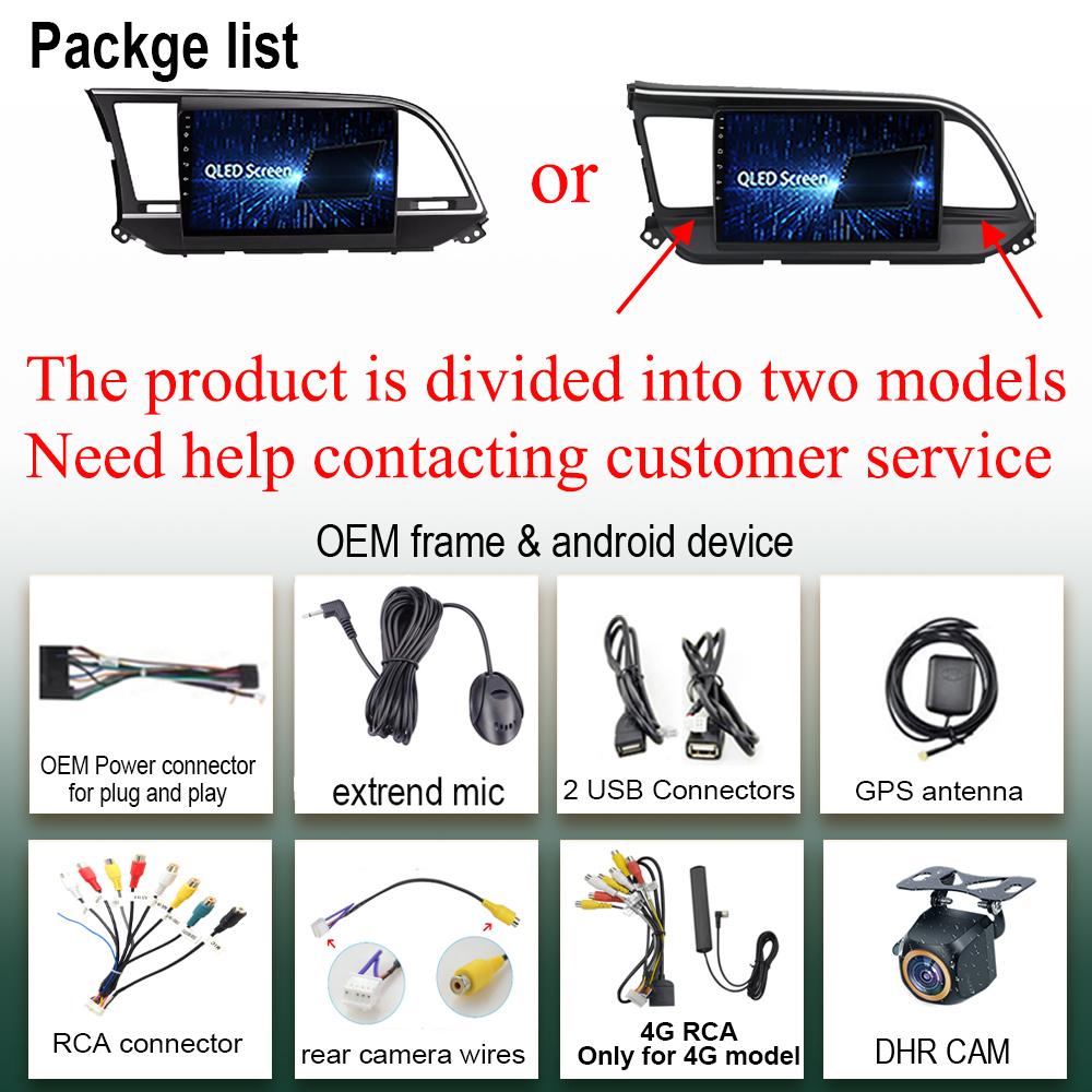 Carplay Android 14 Автомобильный Android Для Hyundai Elantra 6 2015- 2020 Автомобильный Мультимедийный Плеер Сенсорный Экран GPS Навигация Нет 2din DVD