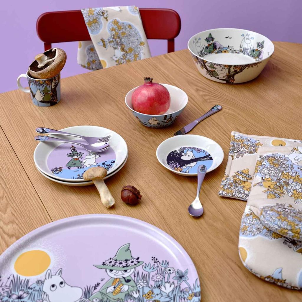 Moomin Arabia Wooden Classic Friends 1076286 [Officially Imported] Tray, 35cm, Forever,