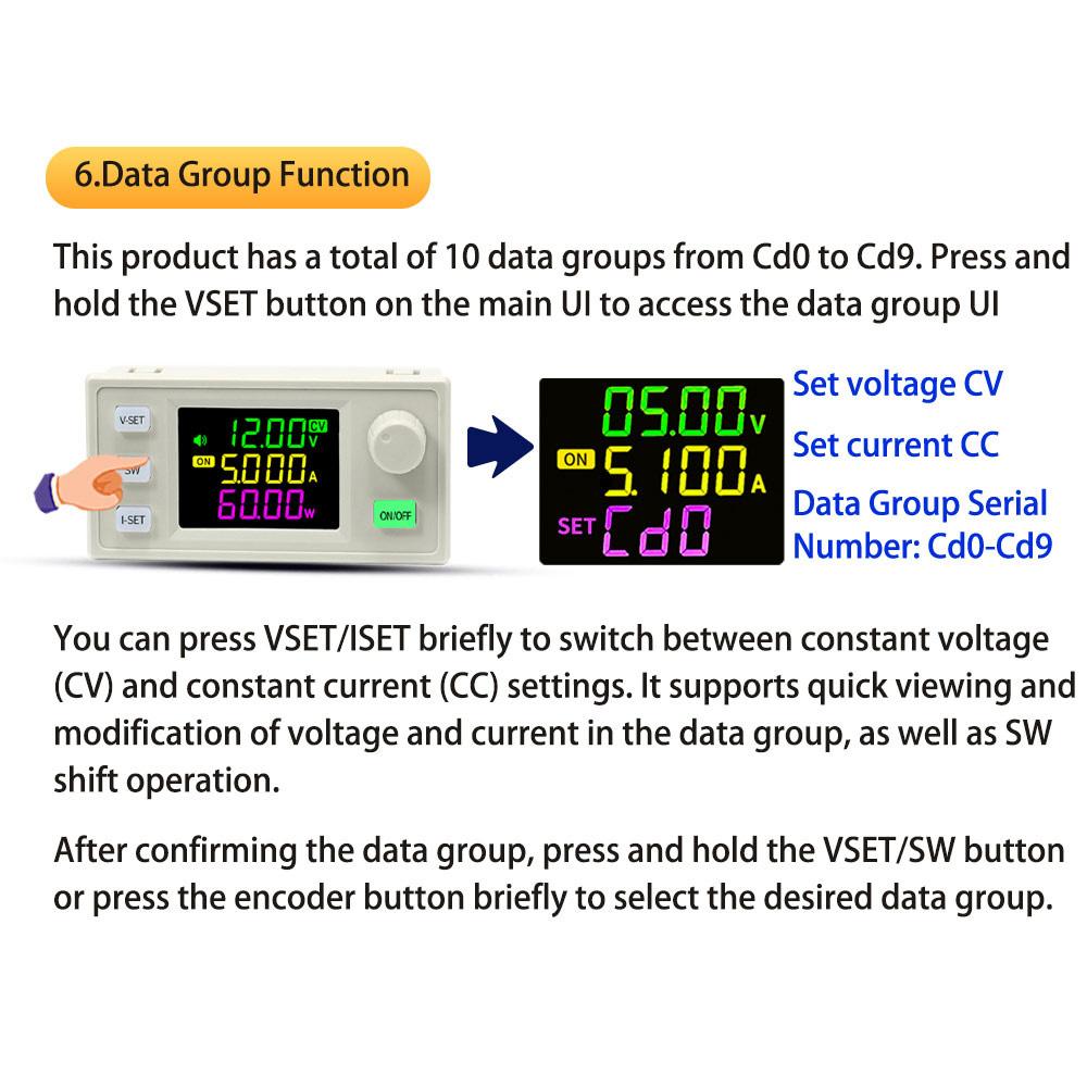 SK60X 60W 120W CNC Buck Boost DC Adjustable Voltage Regulator Power Supply Constant Voltage And Current Solar Charging Module.