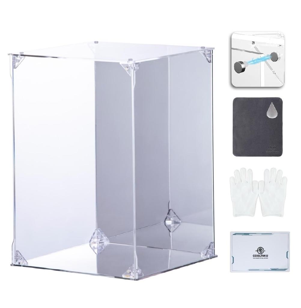 Cooltaku Figure Case Acrylic UV Protection Base Mirror Rear Mirror Magnet Type Front Door Collection Case More Sturdy Assembly Type Acrylic Case