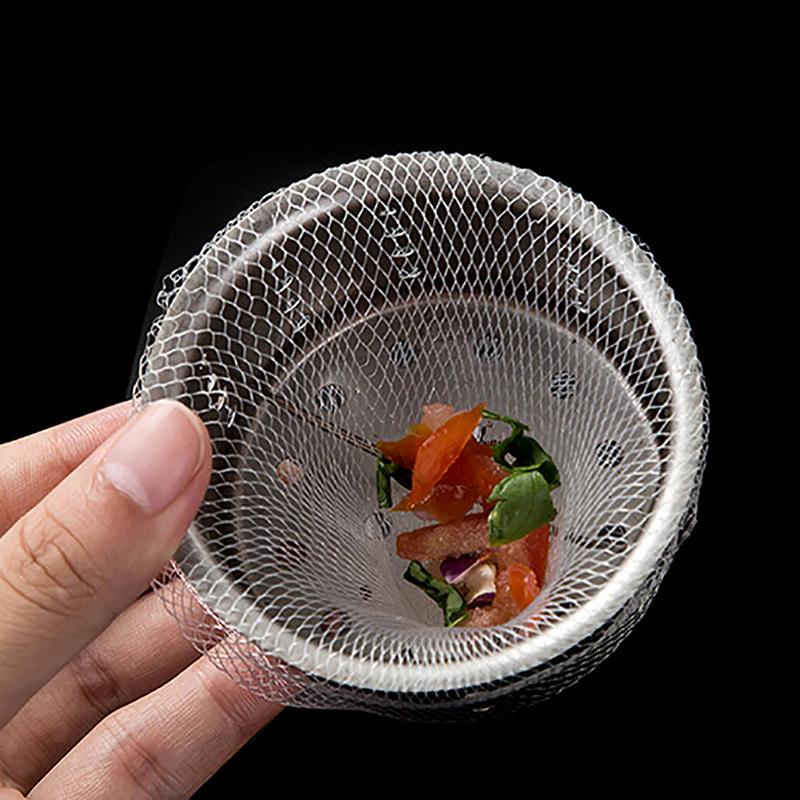 100 шт. сливная крышка для душа в ванной комнате, сетчатый мешок для предотвращения попадания волос, сетчатый фильтр для раковины