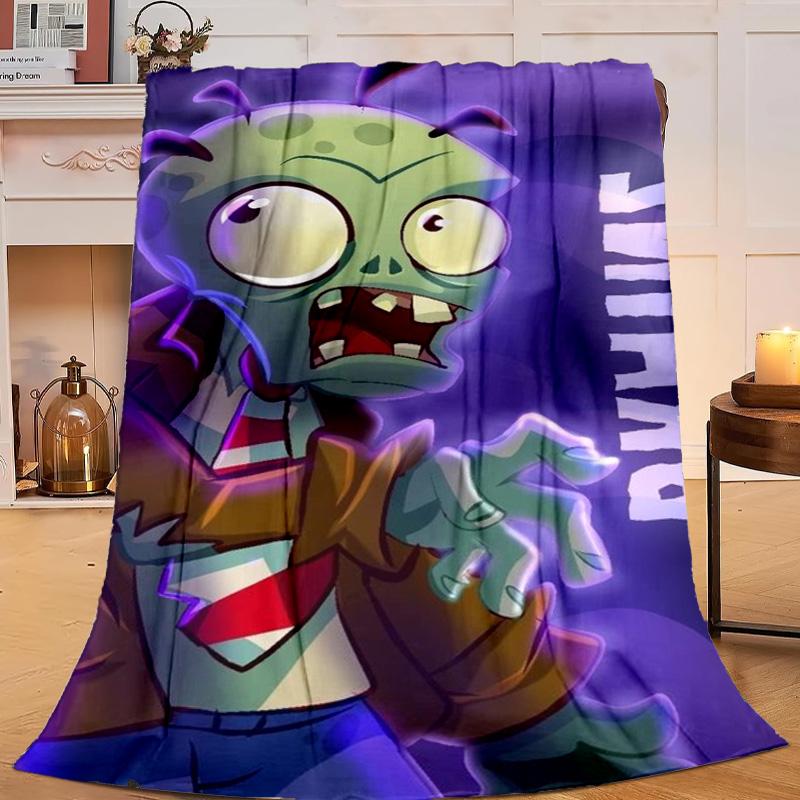 1PC Zombie Party Flannel Blanket Gift, Suitable for Both Men And Women, Soft Ideal for Beds And Sofa, Birthday Or Christmas Gift
