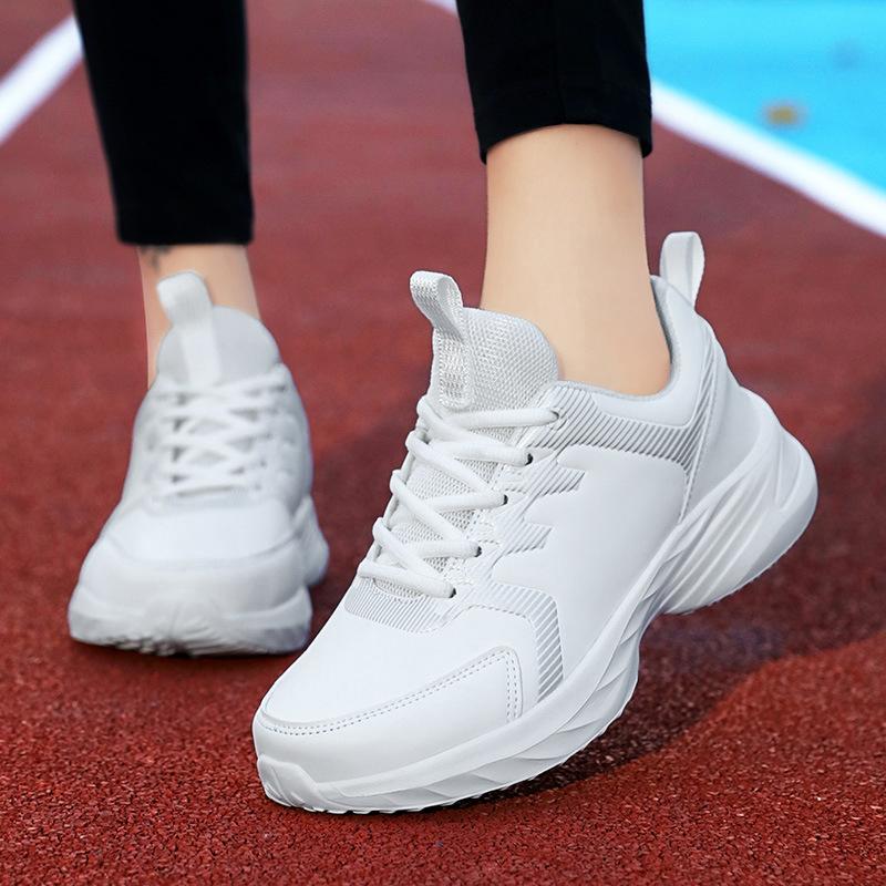 Водонепроницаемая женская обувь, нескользящая спортивная обувь, легкая, с мягкой подошвой, удобная и амортизирующая, черная рабочая обувь с толстой подошвой