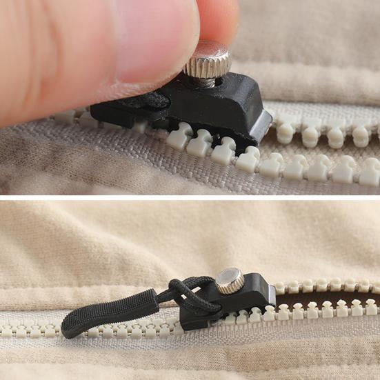 10Pcs Instant Zipper Repair Kit Coats Boots Luggage Bag Universal Zipper Slider Repairer Metal Zipper Pull Head Replacement Accessories