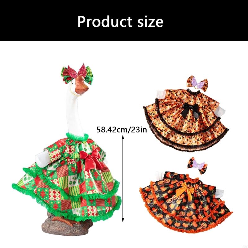 23Inch Porch Geese Costume Skirt Halloween Porch Ornament Easy Dressingup Outfit For Home Yard Seasonal Styling Props