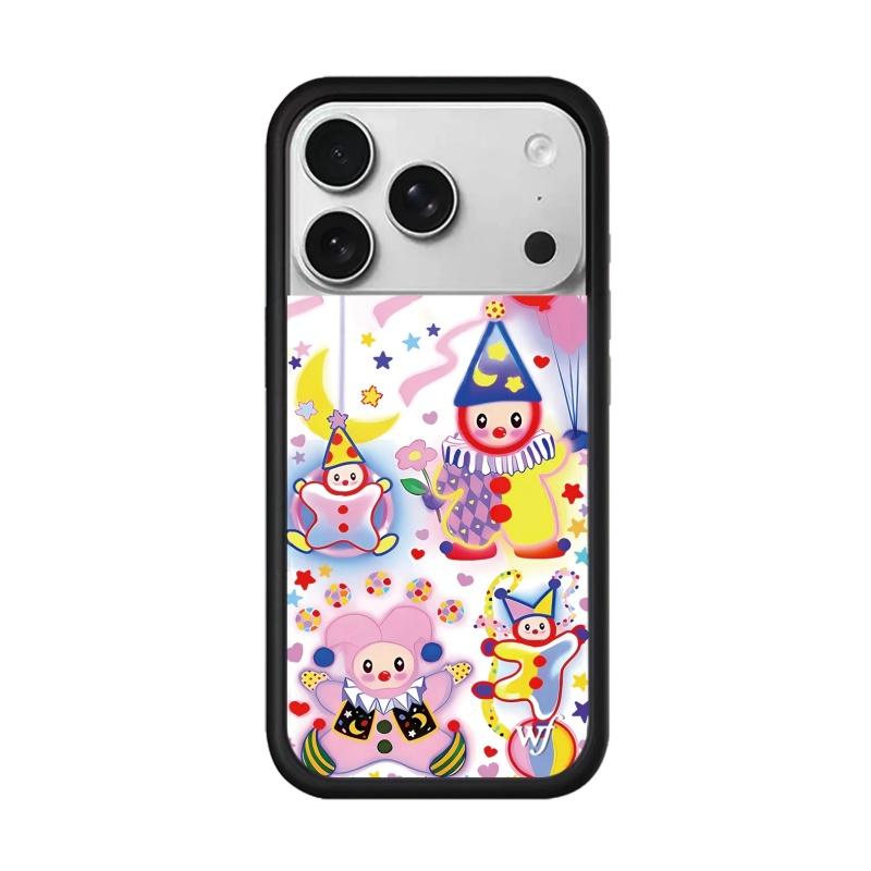 Чехол для телефона Wildflower ins Nara Smith Sweet Sliy для iPhone 12 13 14 15 16 Pro Max Plus 17 Pro Вишни Клоун Вокруг Орхидея