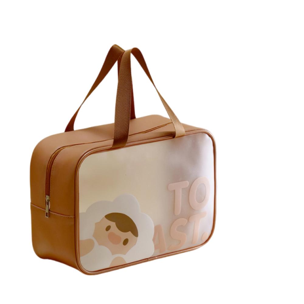 Portable Transparent Wash Bag Waterproof Travel Makeup Case Large Capacity Cosmetic Bag Bathing