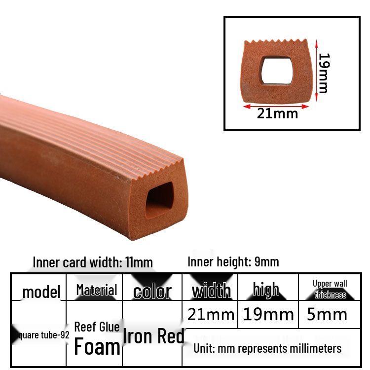 High-Temperature Resistant Silicone Square Tubing: Durable, Customizable, Aging-Resistant Rubber Sheath and Hollow Sealing Strip.