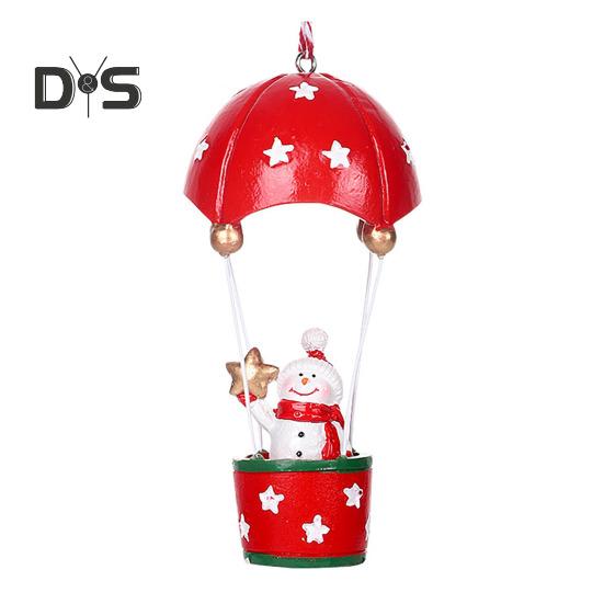 Рождественские украшения на воздушном шаре, Санта/Олень/Снеговик, статуя на воздушном шаре и парашюте, украшение для дерева на праздник