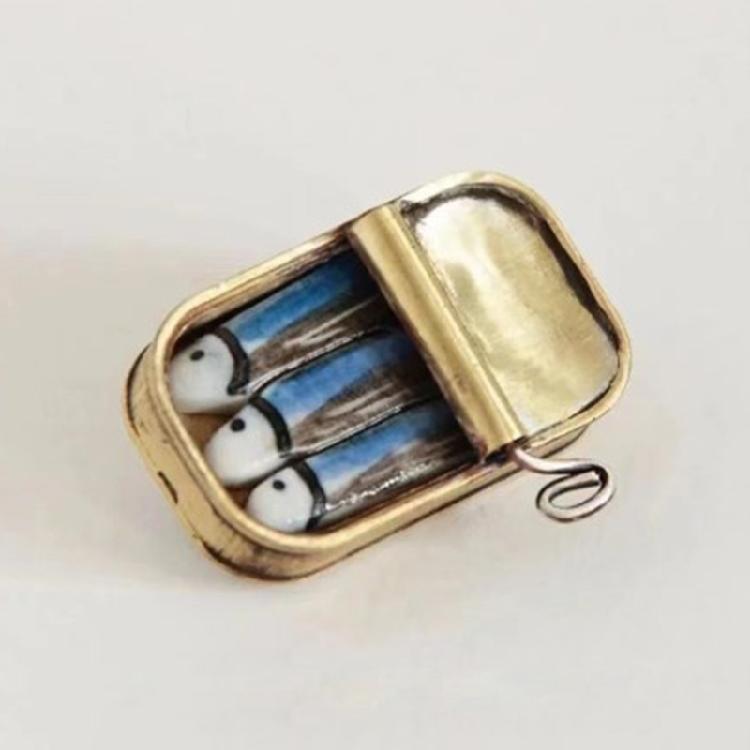 Очаровательная Декорация в виде Банки Сардин Высококачественный Шарм-подвеска в виде Банки Сардин Для Тематических Вечеринок И Особых Случаев