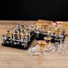 Multi-slots Wine Cup Holder 32/38mm Shot Glasses Holder Supplies Shelf Cup Serving Tray  Champagne