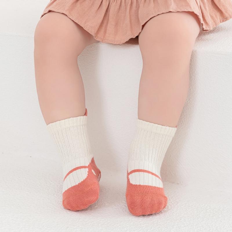 Детские нескользящие носки для малышей, мягкие хлопковые детские носки для мальчиков и девочек, носки для дома, для новорожденных, 0-5 лет, весна