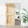 VidaXL Sliding Door and Hardware Kit 85x210 Cm Solid Pine, Interior Door, Interior Barn Door 3203187