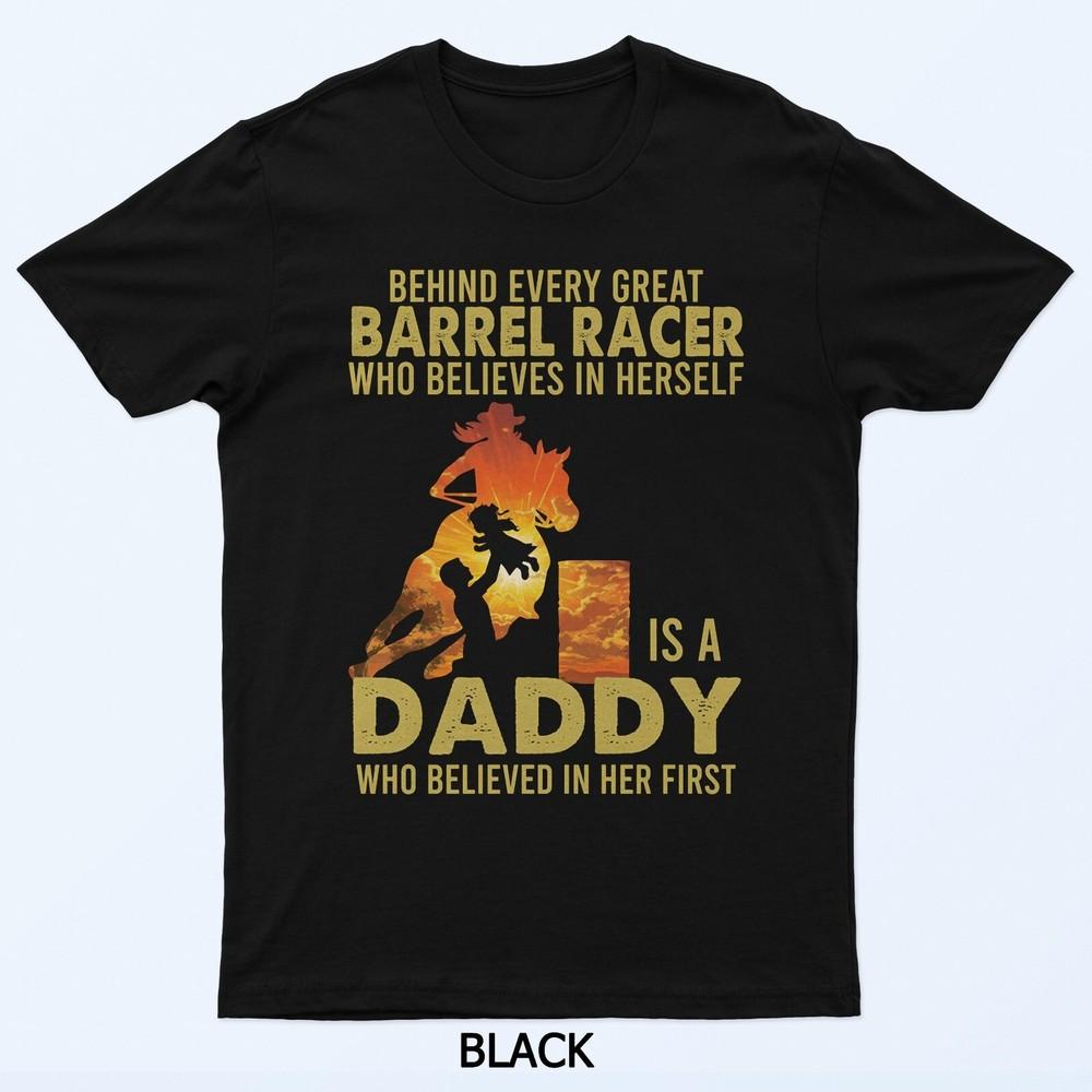 За каждой великой участницей родео на бочках стоит папа. Футболка на День отца