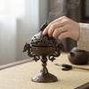 Vintage Metal Incense Holder Handmade Sandalwood Incense Burner Aroma Burner  Tea Ceremony