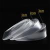 Pair 1~3cm Portable Invisible Soft Taller Height Increase Shoe Insoles Silicone Gel Heel Insert Pad