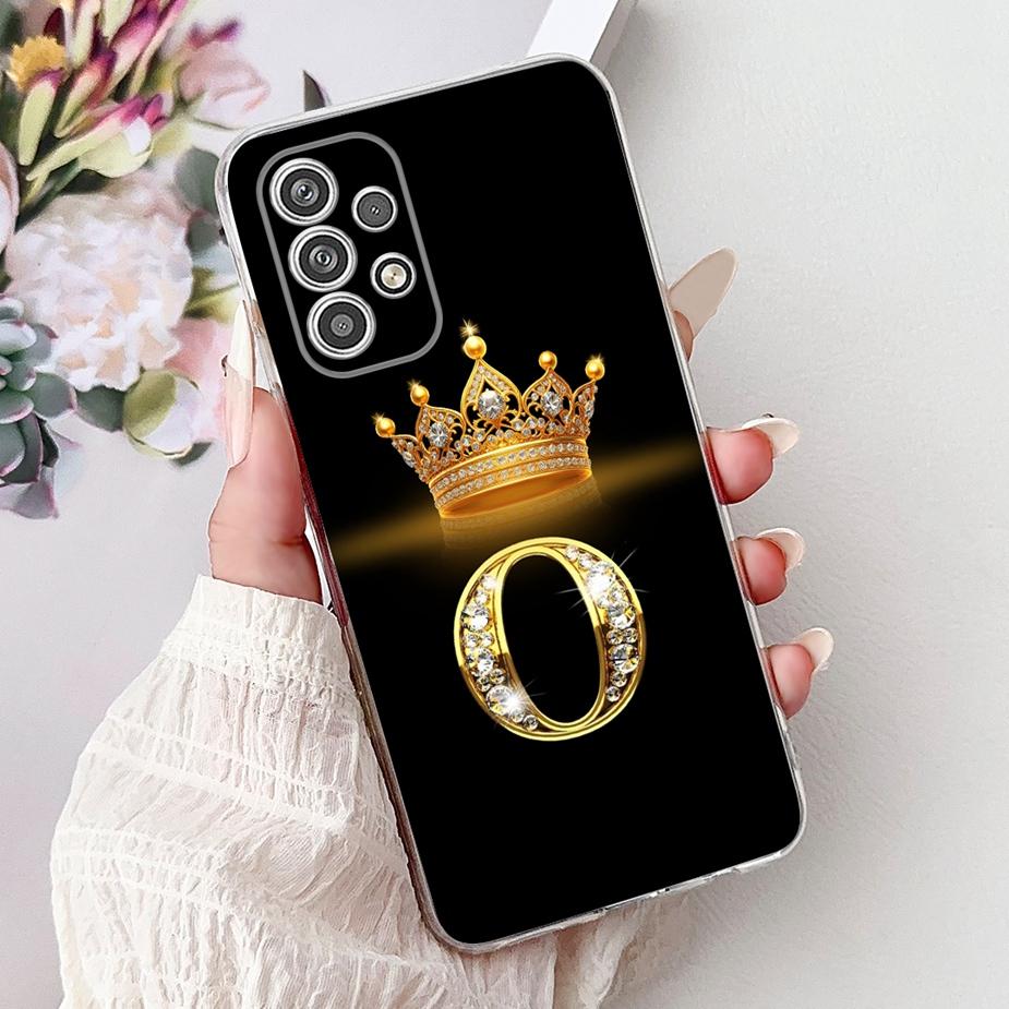 Чехол для Samsung Galaxy A23 A33 A53 A73 5G Чехол Новая Корона Буквы Чехол Мягкий Силиконовый Чехол Для Samsung A23 A 33 73 Galaxy A53 5G Чехлы