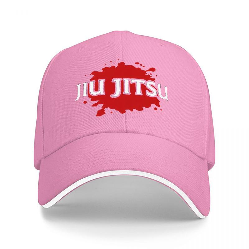 КЕПКА БЕЙСБОЛКА JIU JITSU BLOOD SPLASH LOGO ЧЕРНАЯ С БЕЛЫМ КАНТОМ СПОРТИВНЫЙ ДИЗАЙН ДЛЯ Мужчин И Женщин АКСЕССУАРЫ ДЛЯ ФАНАТОВ
