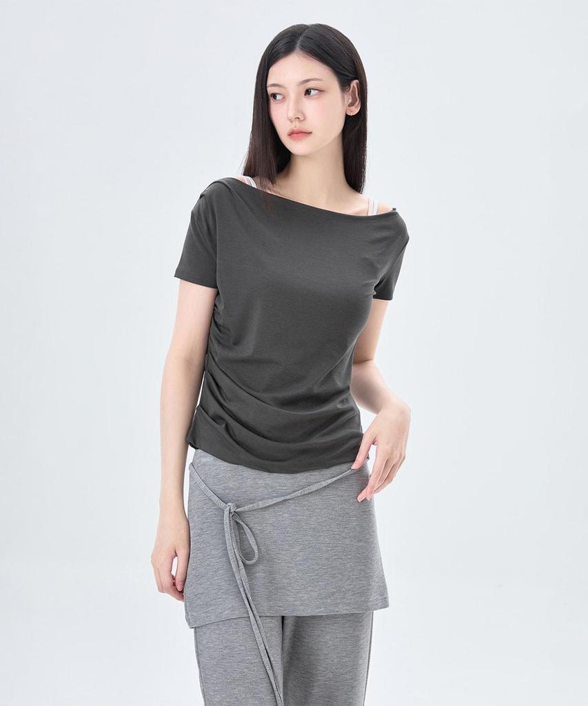 Футболка MIXXO с одним плечом, короткий рукав_Miwhwg904A