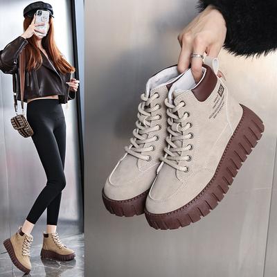 2025 женские высокие ботинки Мартин, женская осенняя новинка, корейская версия, ins, женская повседневная спортивная универсальная обувь для скейтборда, уличная съемка CY228-1