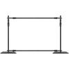 10ft x 10ft Pipe and Drape Kit, Heavy Duty Backdrop Stand with Carbon Steel Base, Adjustable Backdrop Support with 6 Clamps and A Carry Bag for