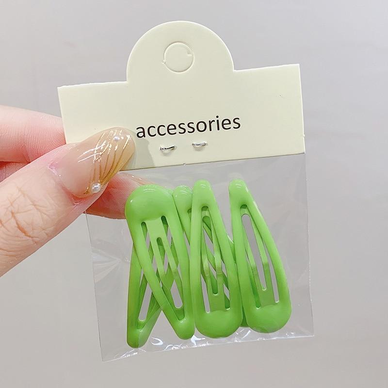 Милые заколки ярких цветов с геометрическим рисунком для девочек, заколки для волос, модные заколки для волос BB, заколки, женские головные уборы, детские аксессуары для волос