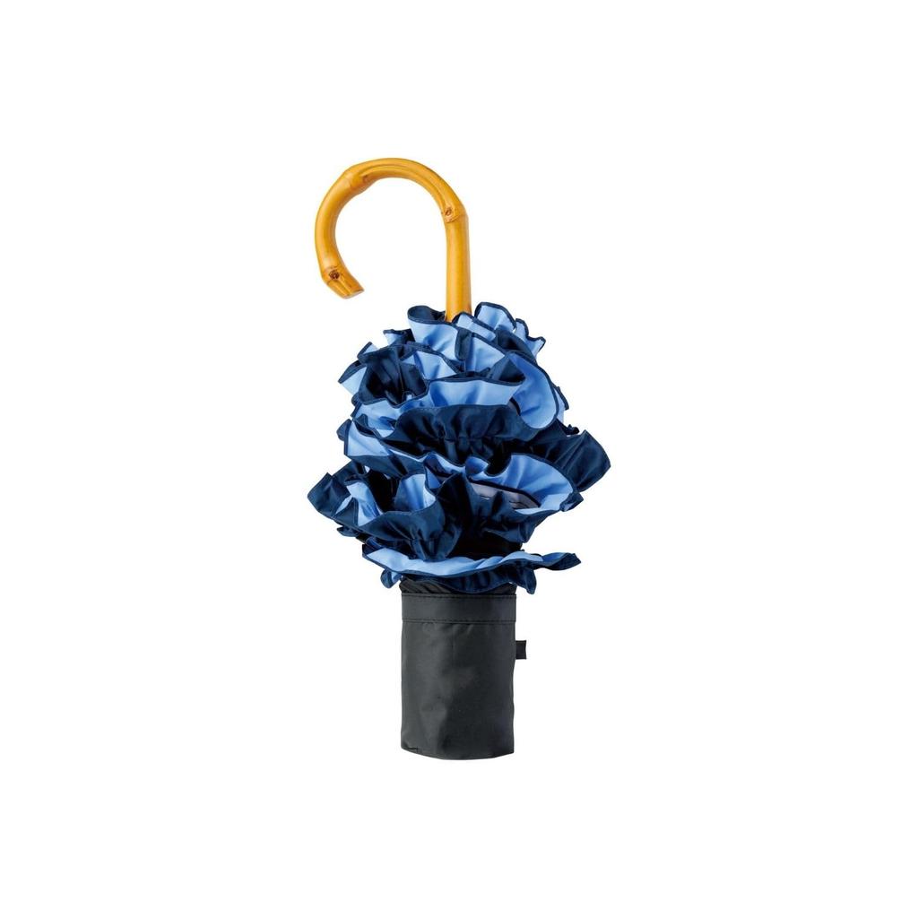 Moonbat Складной Солнцезащитный и Дождевой Легкий Теплоотражающий УФ Мини Черный [Esta] Женский Зонт, Защита, Блокировка, Блокировка, Защита, Рюши, 31-230-30268-05,