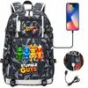 Game Merchandise Collision Party Usb Print Teen Middle School Schoolbag Men and Women Leisure Travel Backpack