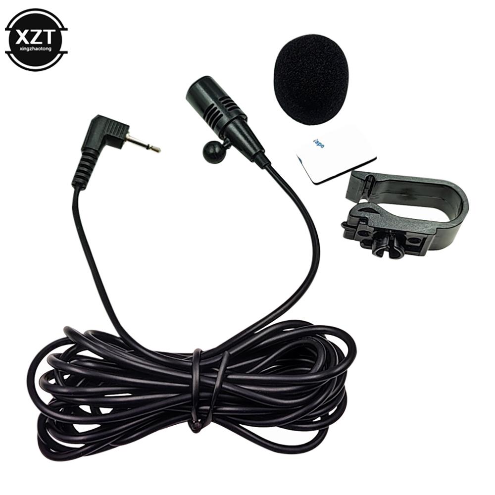 Car Radio Microphone Mic 2.5mm Mono Elbow Jack Car GPS Bluetooth-compatible Navigator Microphone External Amplifier Microphone