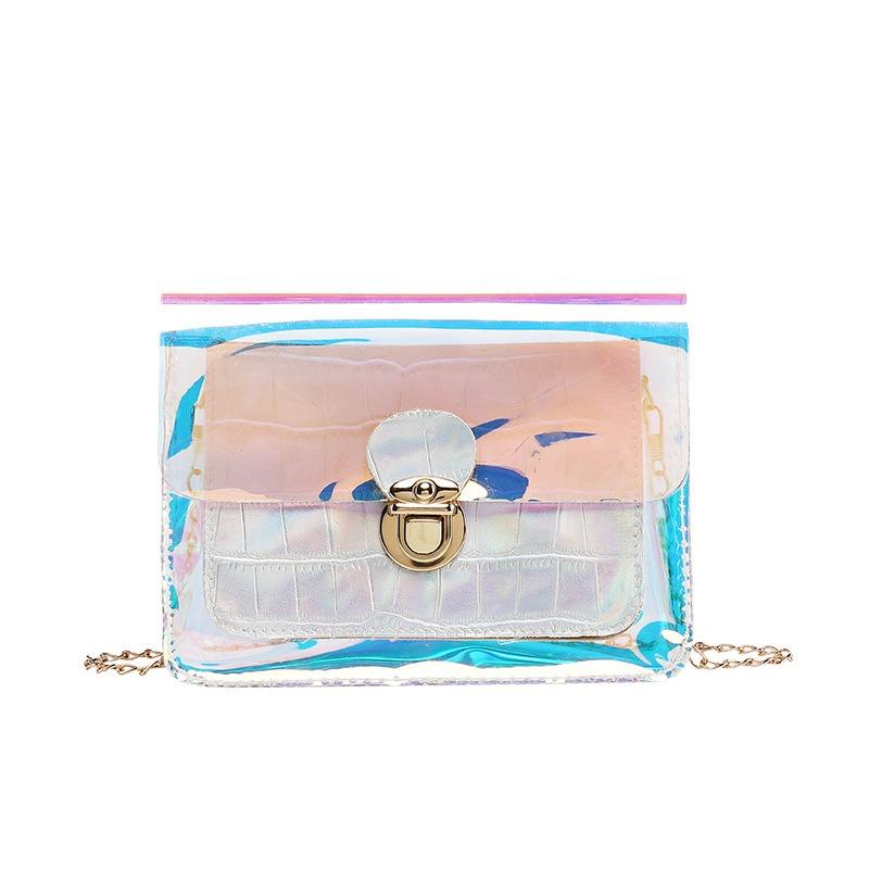Fashion Crocodile Pattern Colorful Shoulder Women's Bag Bag Trendy Home Simple and Sweet Crossbody Makeup Mobile Phone Bag