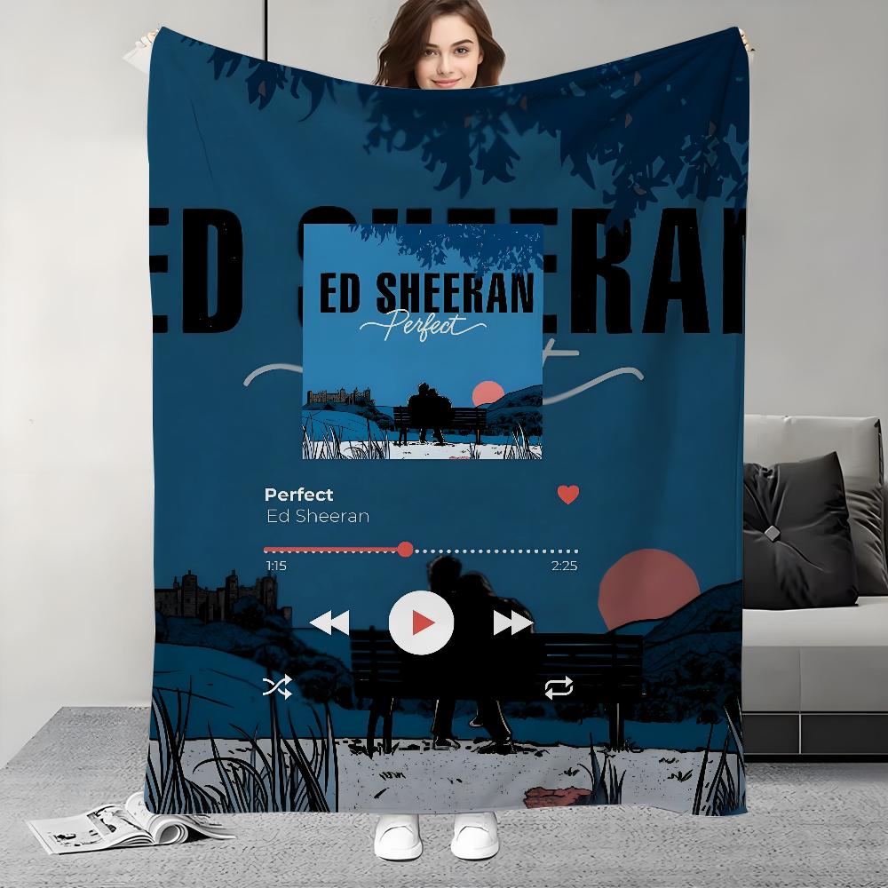 Певец Ed S-Sheeran Плед Дизайн Легкий Для Общежитий, Сна, Гостиной, Офиса, Дивана, Всесезонный