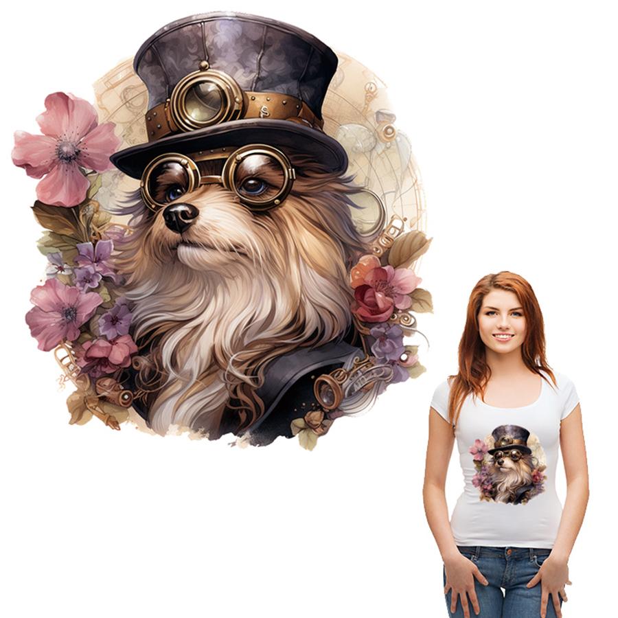 Термальная нашивка с цветами и животными, наклейки на одежду, Diy, теплопередача, Parches Ropa, нашивки на одежду, наклейки-наклейки