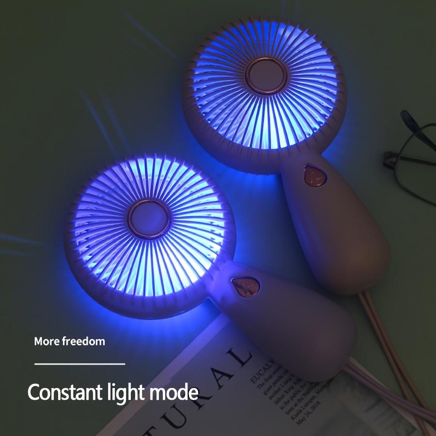 Миниатюрный портативный ручной вентилятор, зарядка через USB, аккумуляторная батарея, пластиковый абажур, рабочее напряжение 4-12 В, бесшумный электрический вентилятор