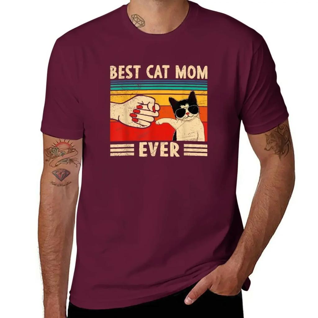Best Cat Mom Ever T-Shirt plus size tops tops Men's t-shirt