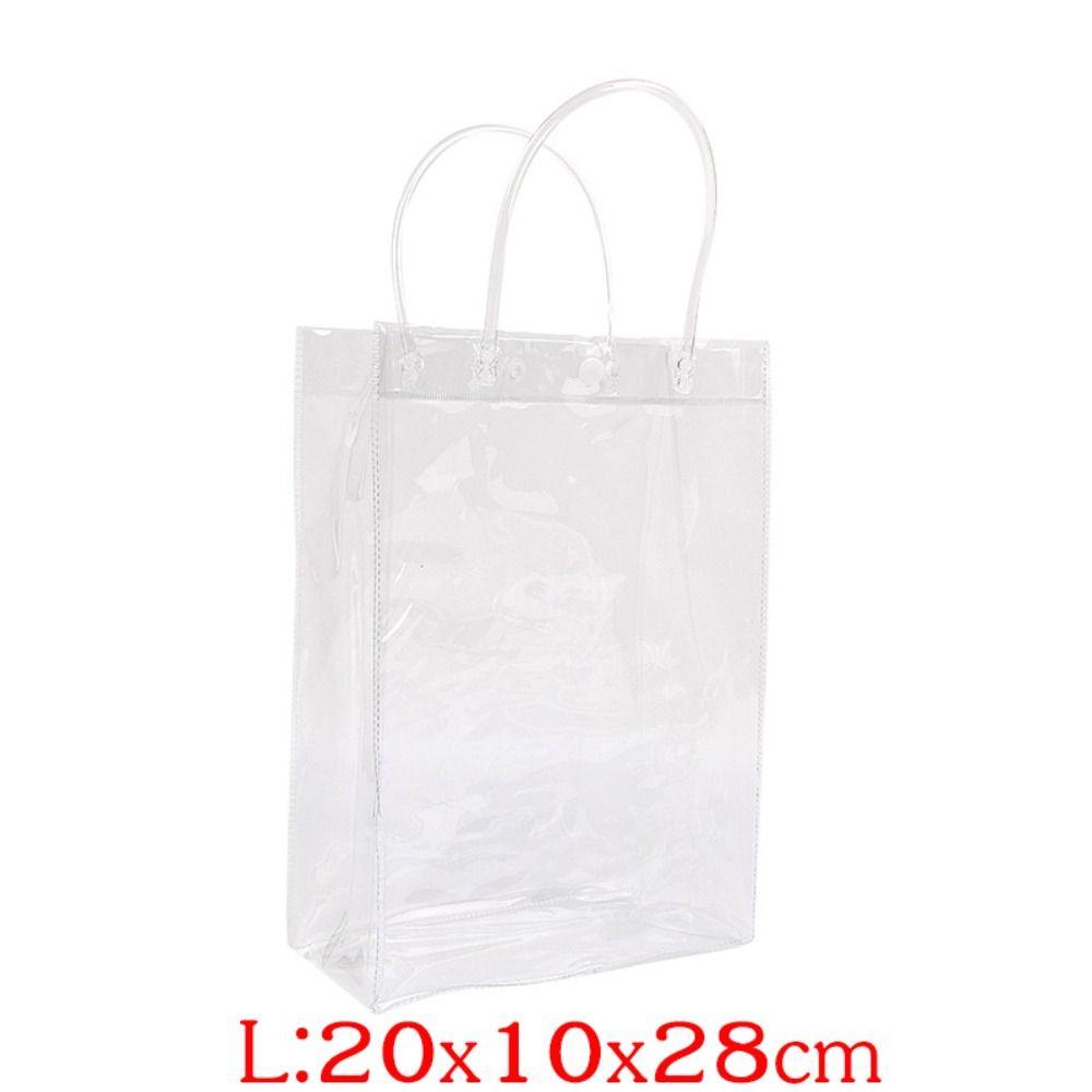 Transparent Clear Tote Bag PVC Cosmetic Plastic Bags New Shopping Bags