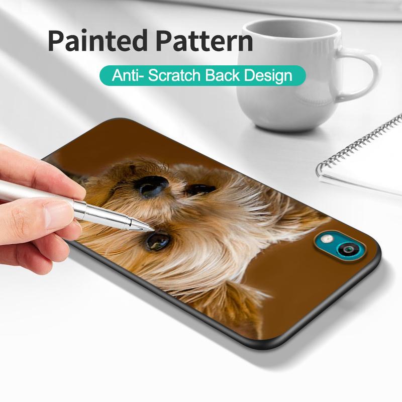 Черный чехол из ТПУ для Huawei Honor 20 Lite 10 10i 20S 30S 30 7A 5.45 7s 7C 5.7 чехол с изображением йоркширского терьера