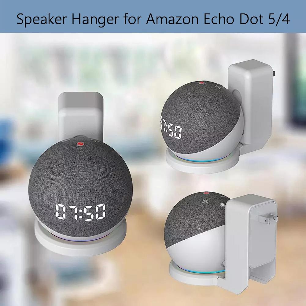 Портативный настенный держатель для Amazon Alexa Echo Dot 5/4, кронштейн для звукового ящика, экономящий место, подставка для динамика с управлением шнуром