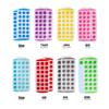 21-Cell Easy Release Ice Cube Tray - Round Hole, Square Press, Quick Freeze Mold